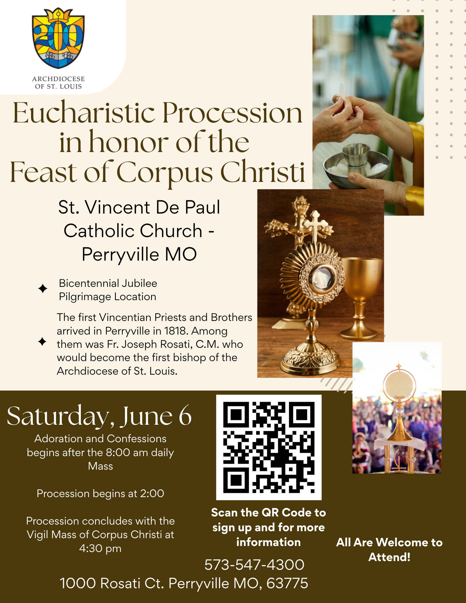Eucharistic Procession w QR